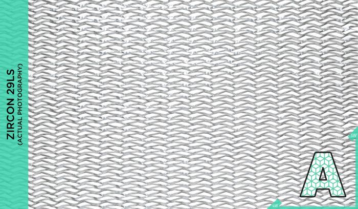 Zircon 29LS expanded mesh from the front