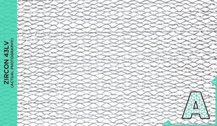 An image of the 43LV expanded mesh in stainless steel